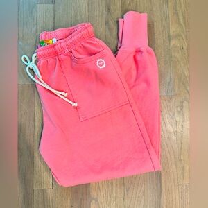 Big Bud Press Joggers / Sweatpants size large. Pink
